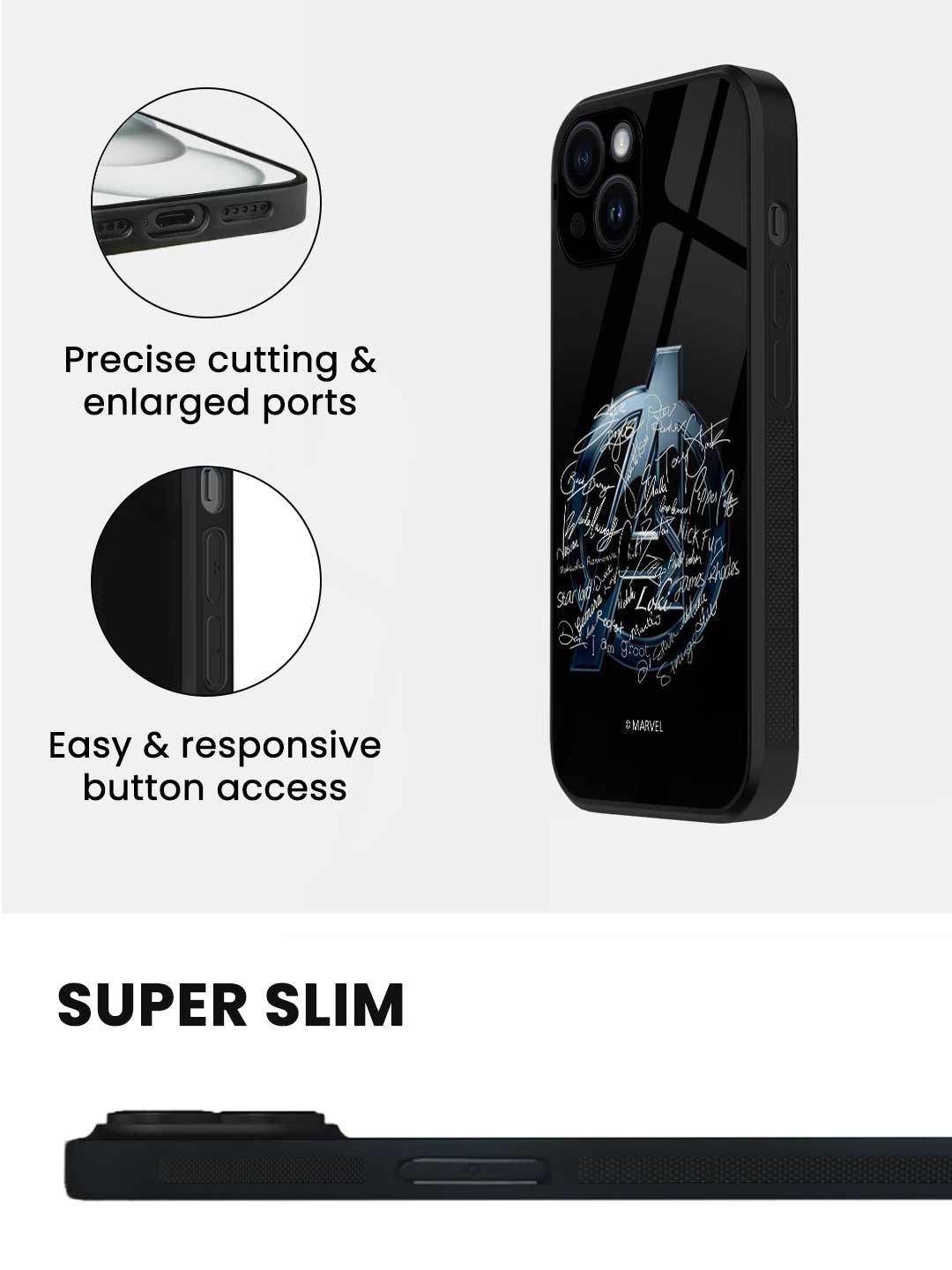 Avengers Nostalgia - iPhone 14 Glass Cover