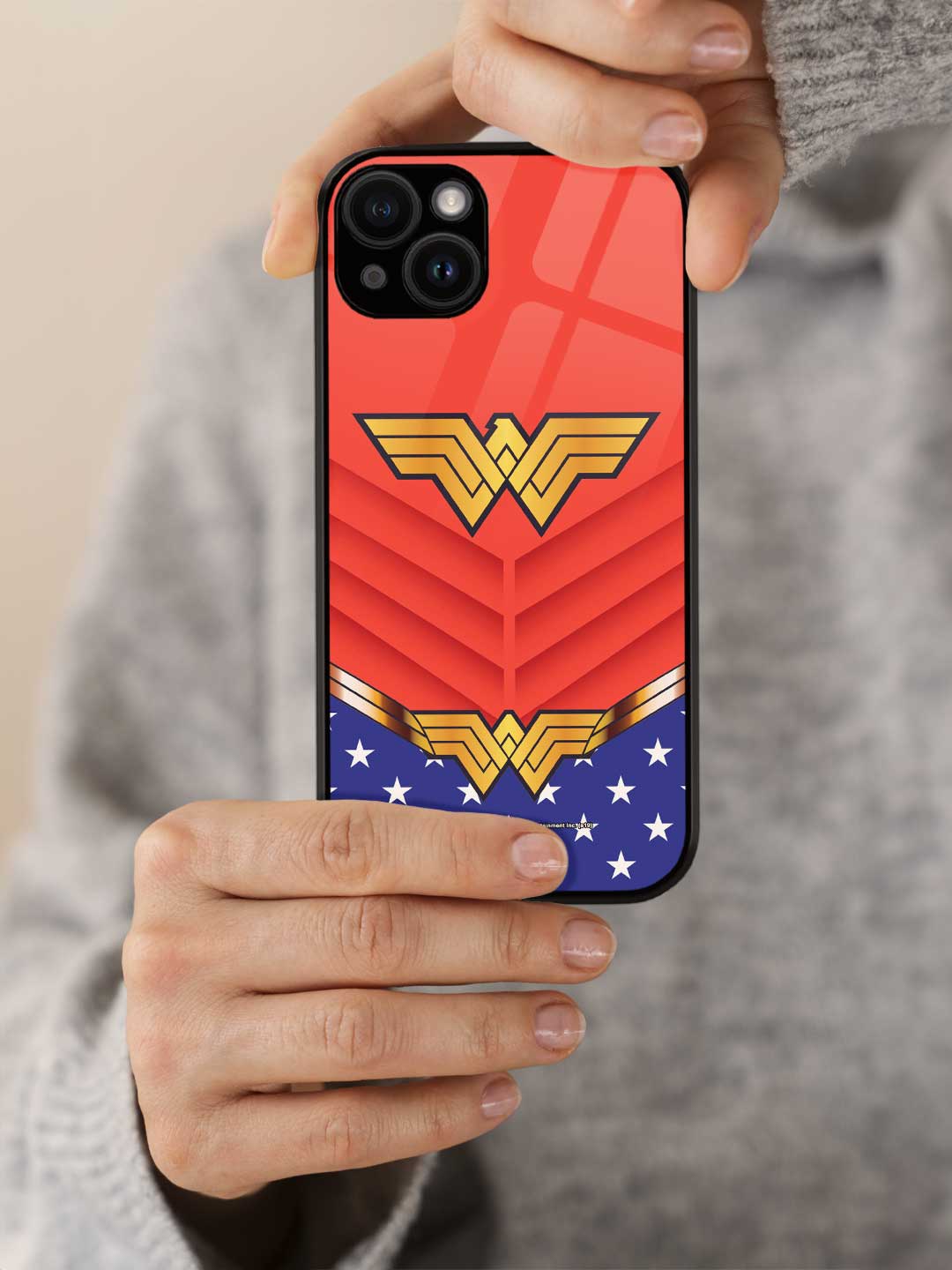 Suit up Wonder Woman - iPhone 15 Glass Cover