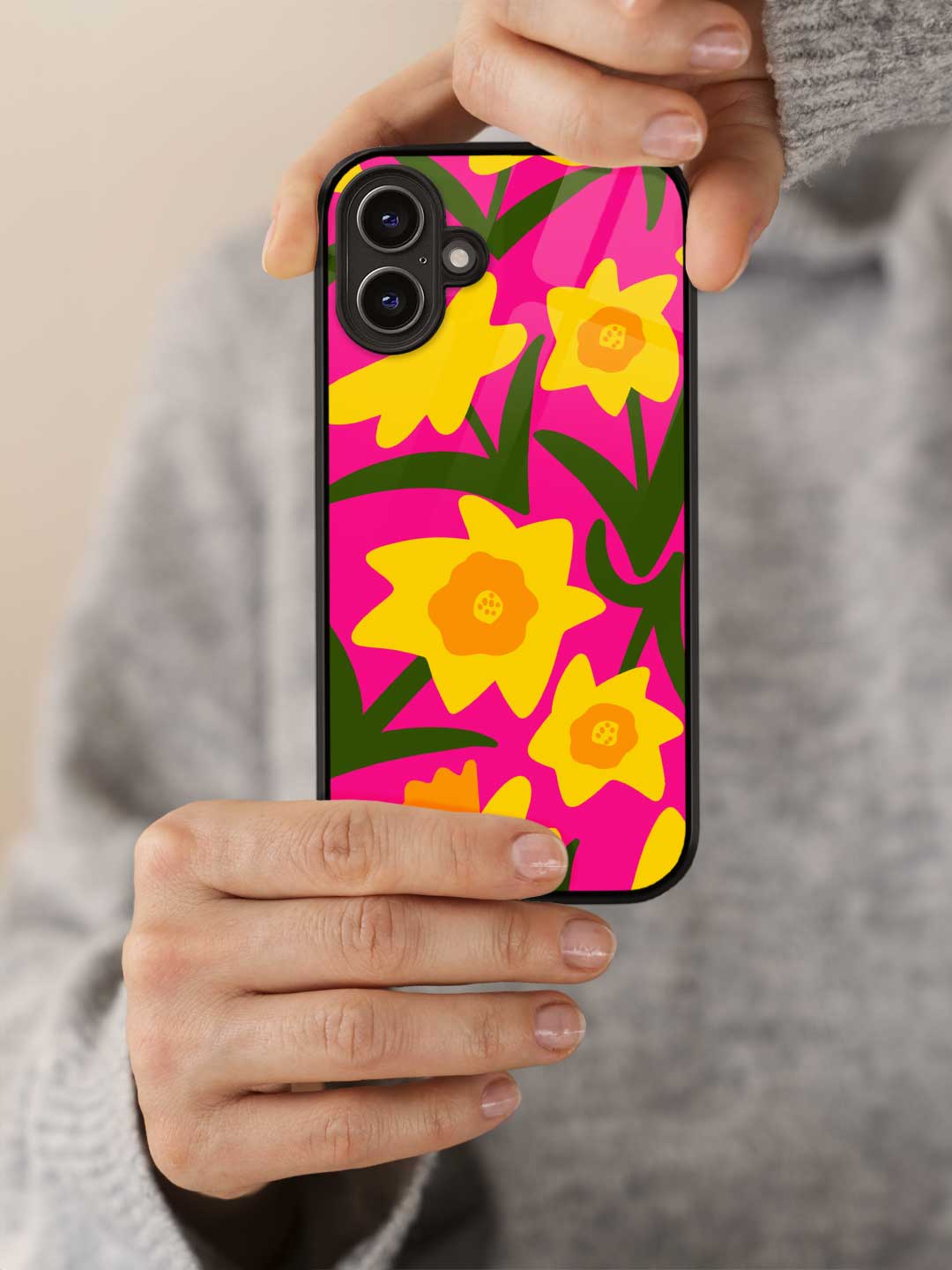 Blossom Breeze Pink - iPhone 16 Glass Cover