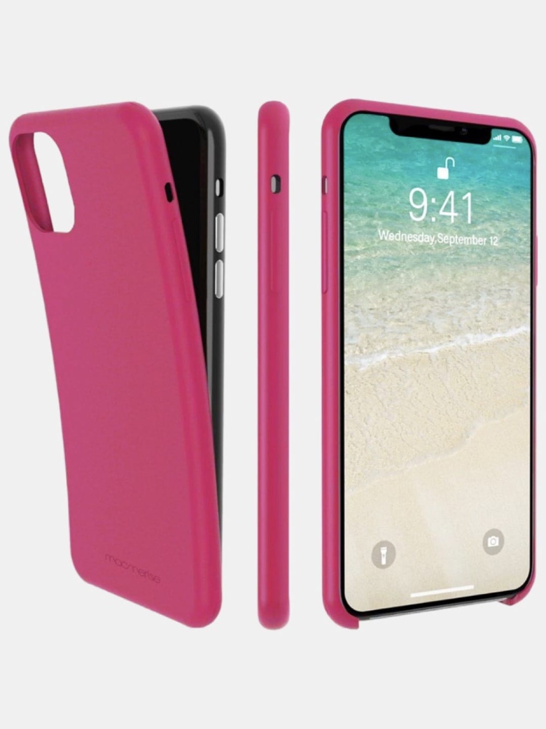Basics - iPhone 11 Pro Max Cover Silicone Fuschia Pink
