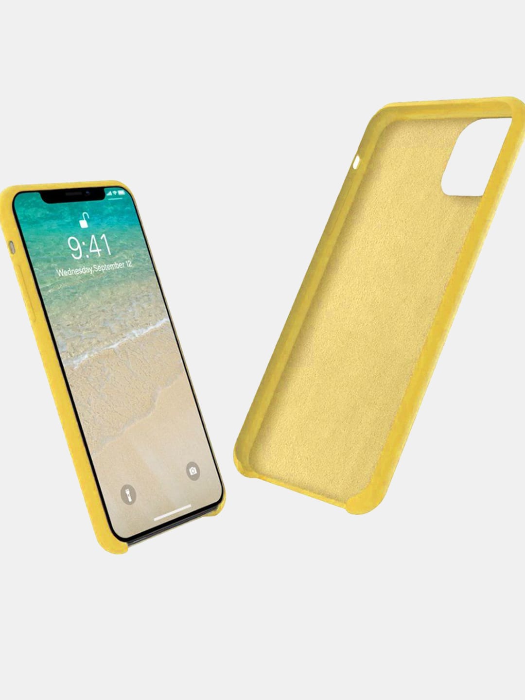 Basics - iPhone 11 Pro Max Cover Silicone Yellow