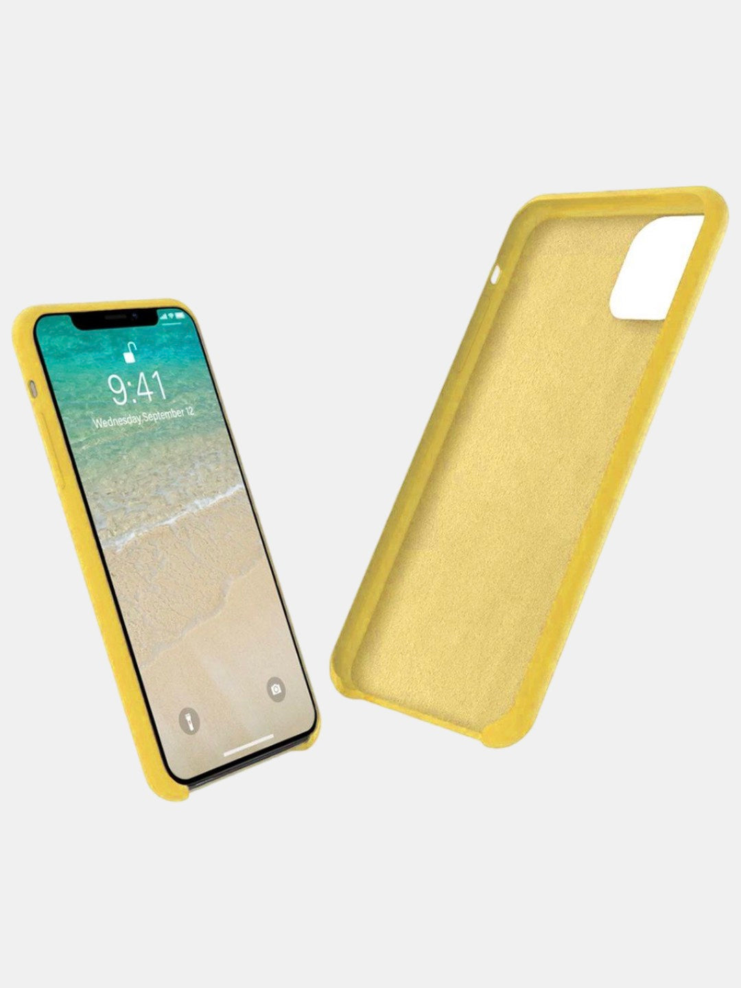 Basics - iPhone 11 Pro Max Cover Silicone Yellow