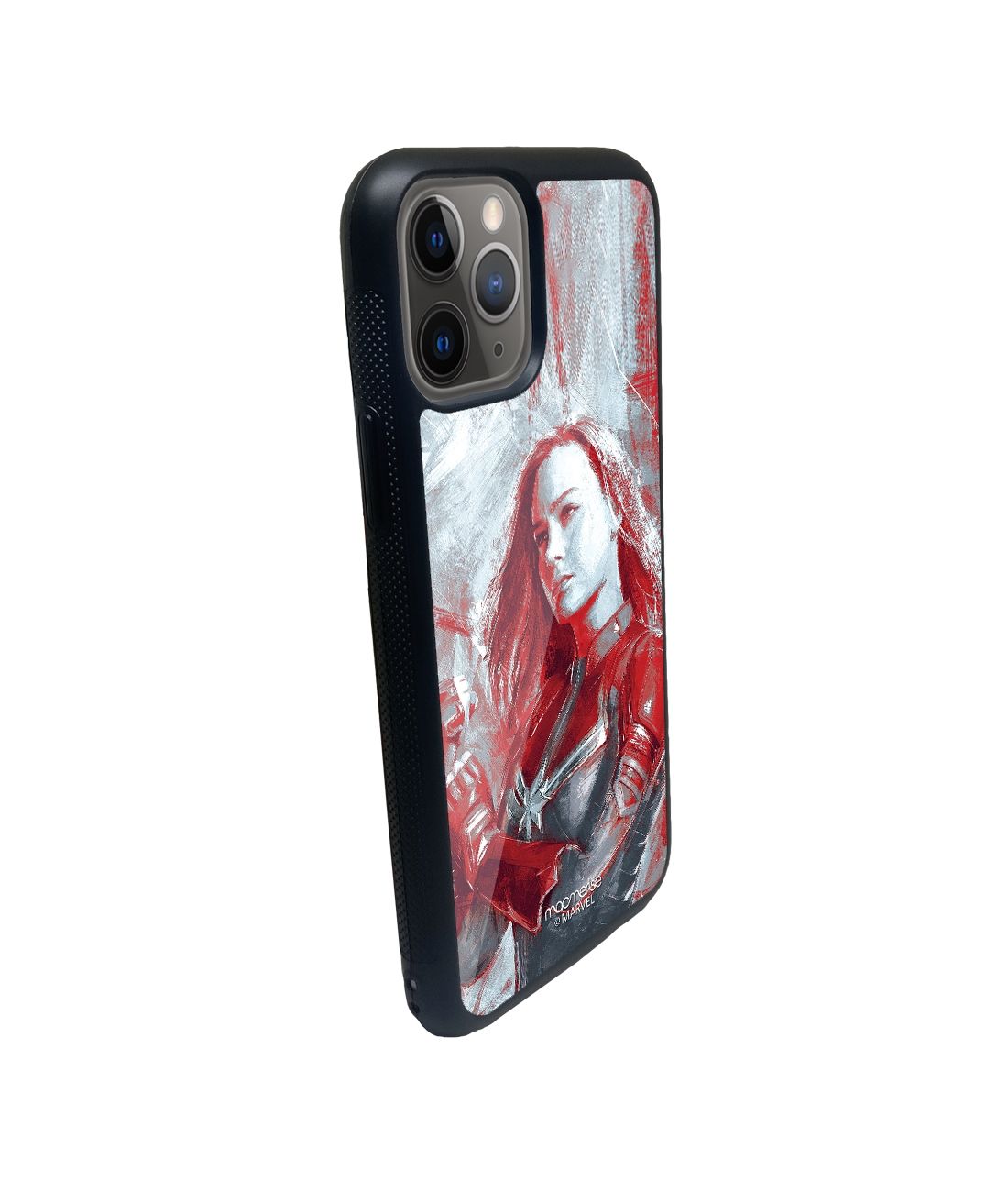 Charcoal Art Capt Marvel - iPhone 11 Pro Glass Cover