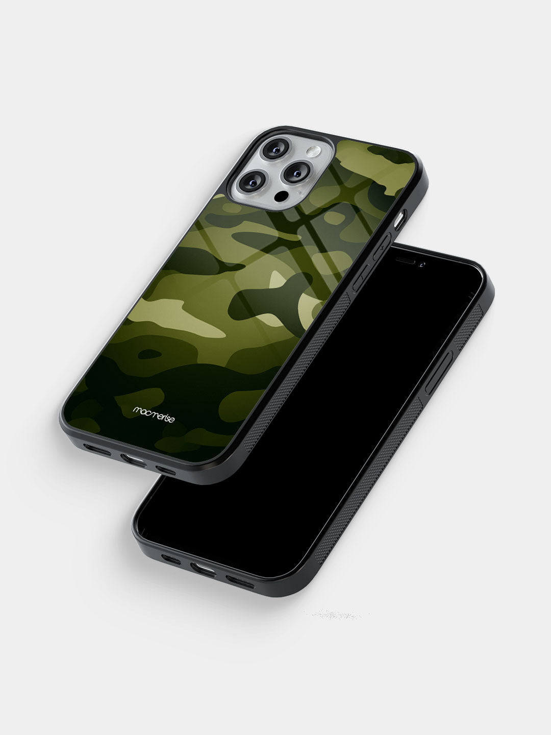 Camo Army Green - iPhone 12 Glass Cover
