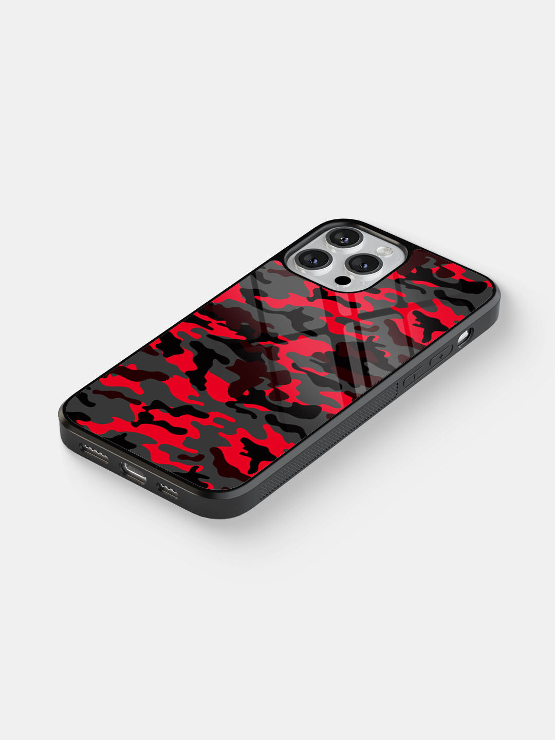 Camo Red - iPhone 13 Pro Max Glass Cover