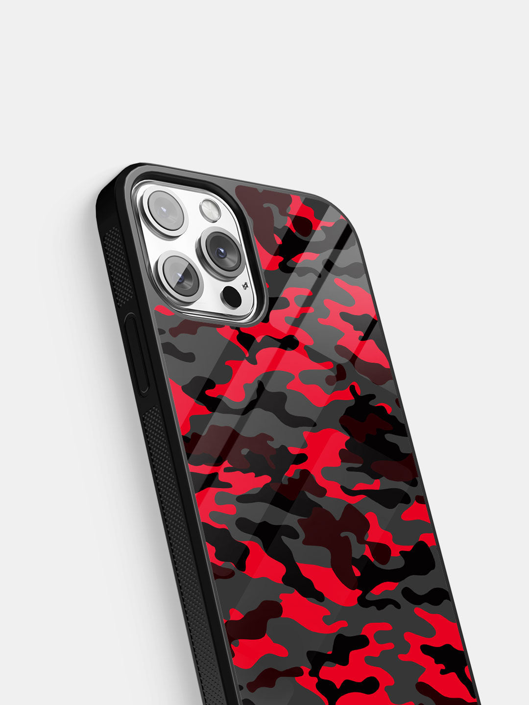Camo Red - iPhone 13 Pro Max Glass Cover