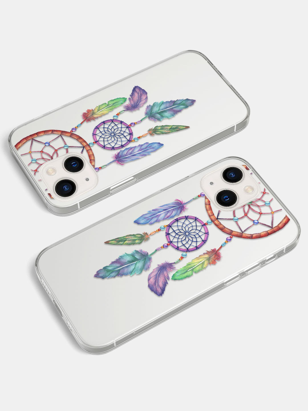 Dream Catcher Feathers - iPhone 13 Mini Clear Cover