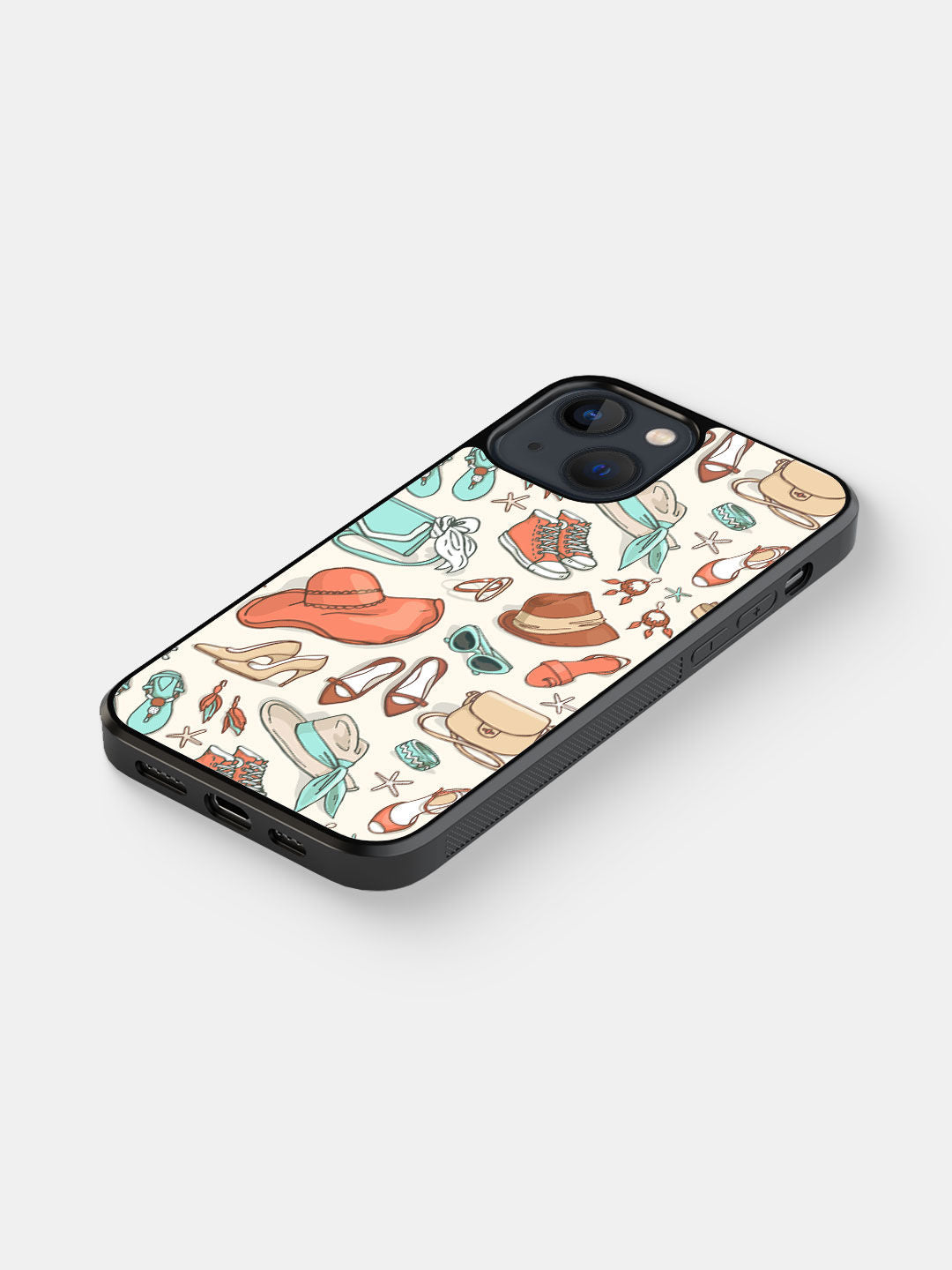 White Wanderlust - iPhone 13 Mini Bumper Cover