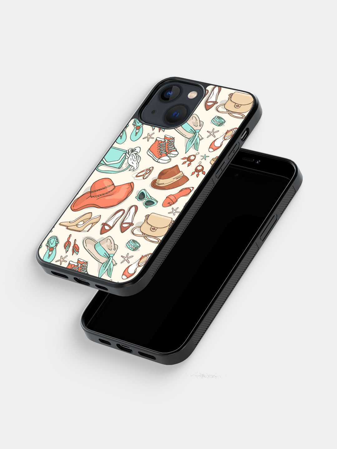 White Wanderlust - iPhone 13 Mini Bumper Cover