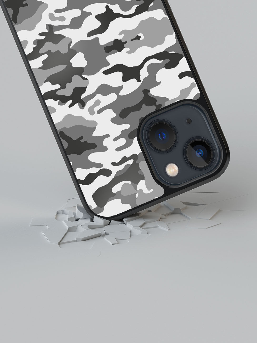 Camo Grey - iPhone 13 Mini Bumper Cover