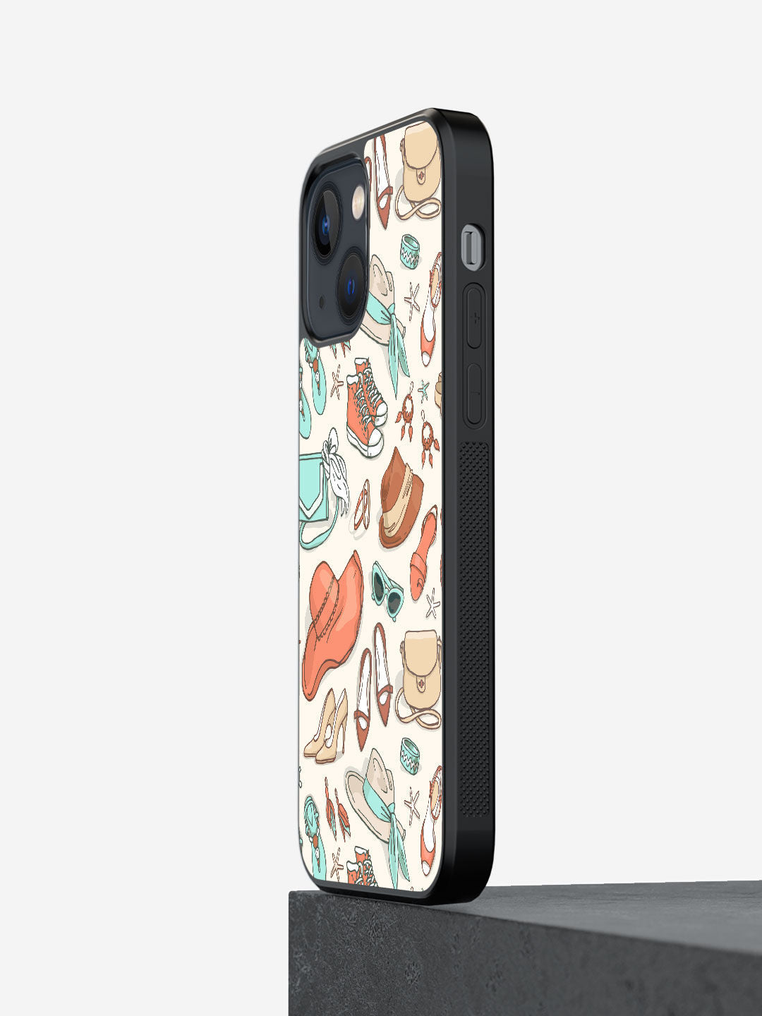 White Wanderlust - iPhone 13 Mini Bumper Cover