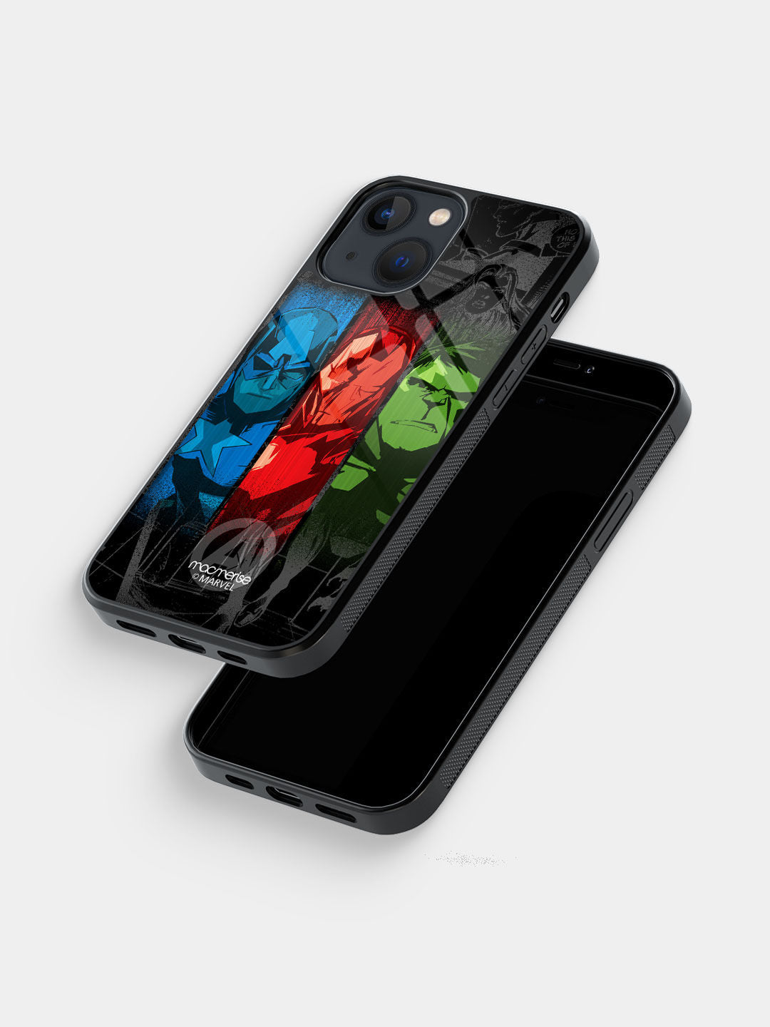 Avengers Sketch - iPhone 13 Mini Glass Cover