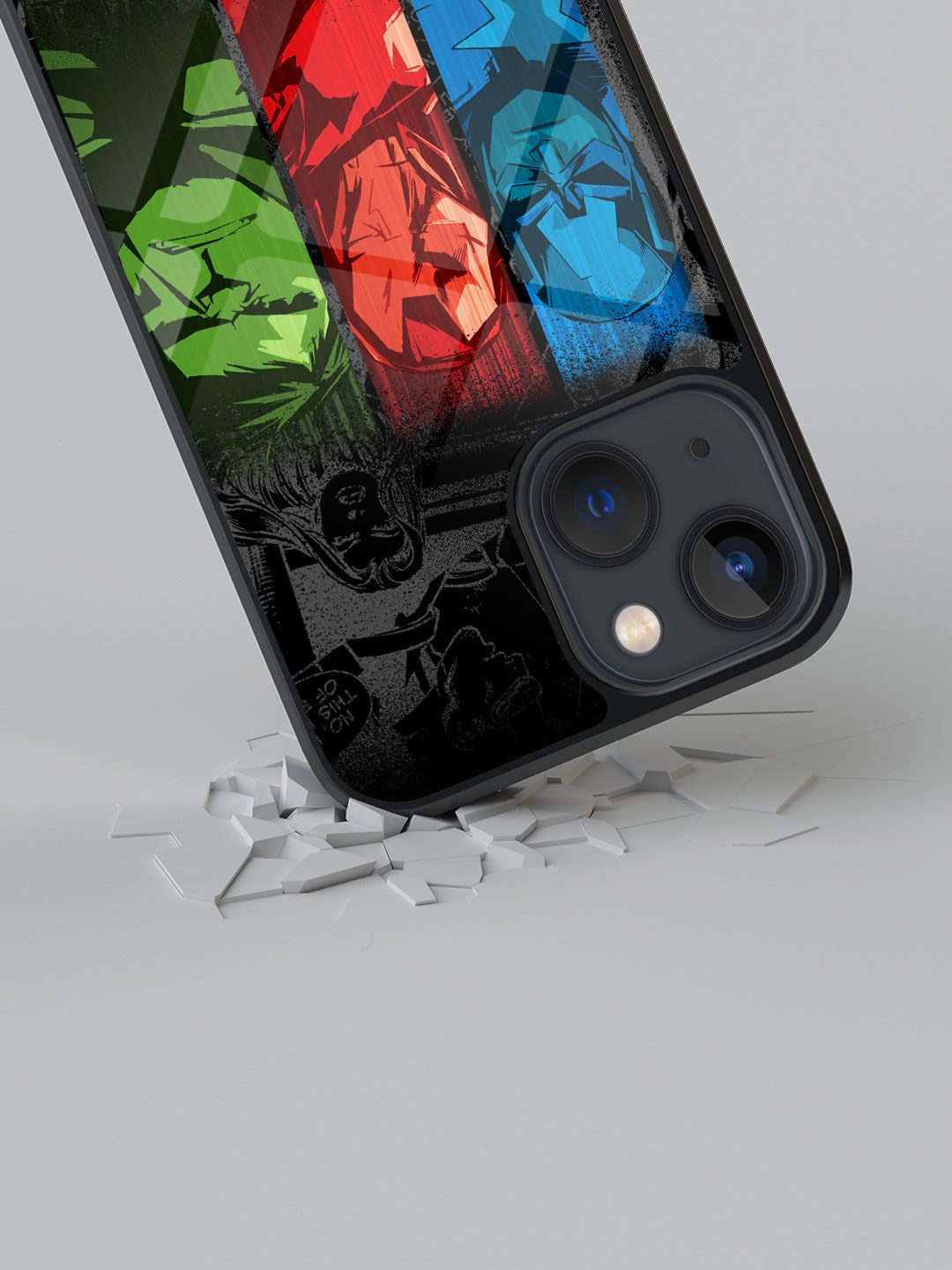 Avengers Sketch - iPhone 13 Mini Glass Cover