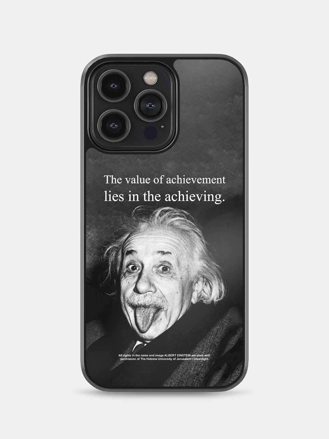 Achieving Albert Einstein - iPhone 14 Pro Max Bumper Cover