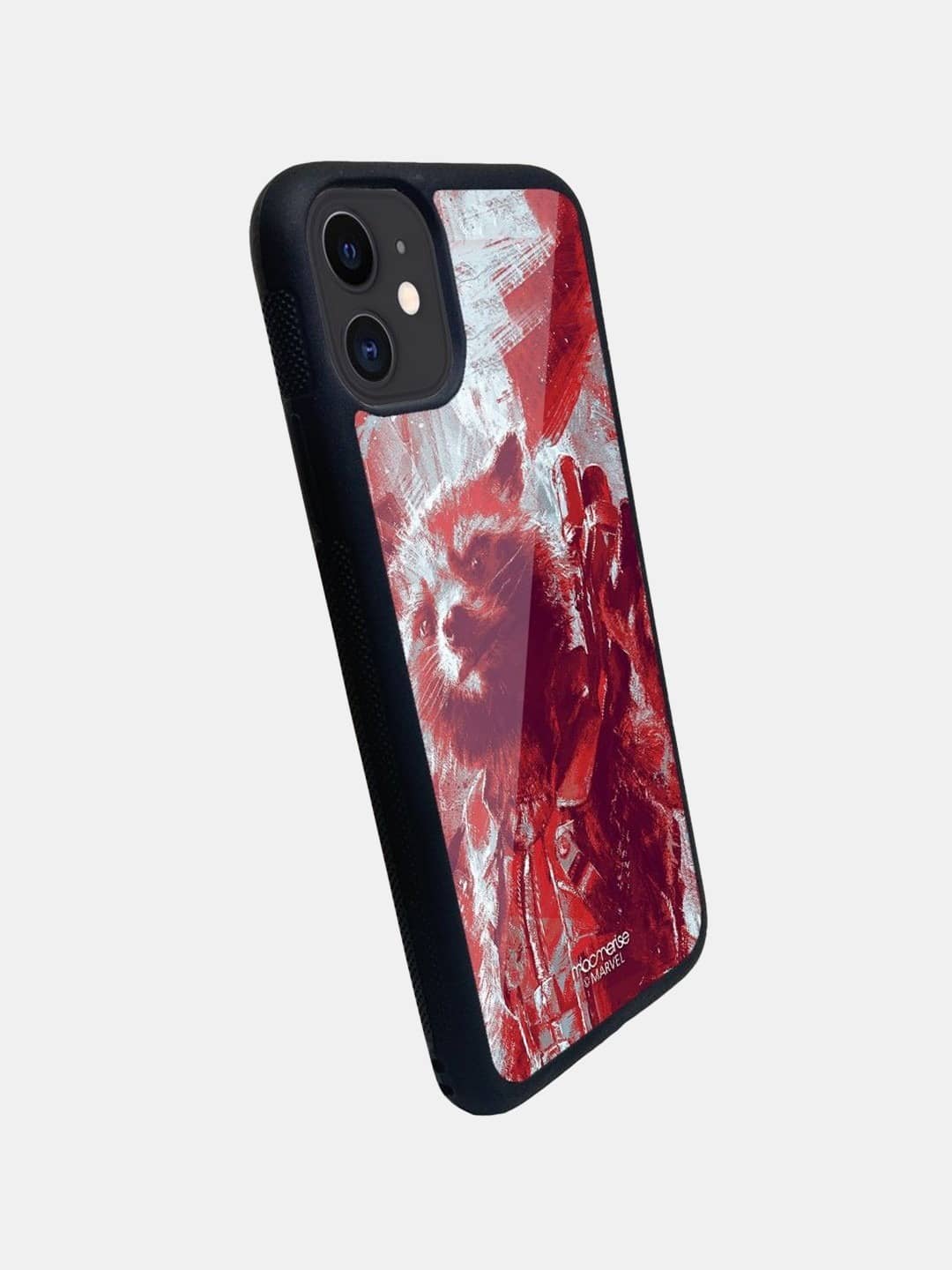 Charcoal Art Rocket - iPhone 11 Glass Cover