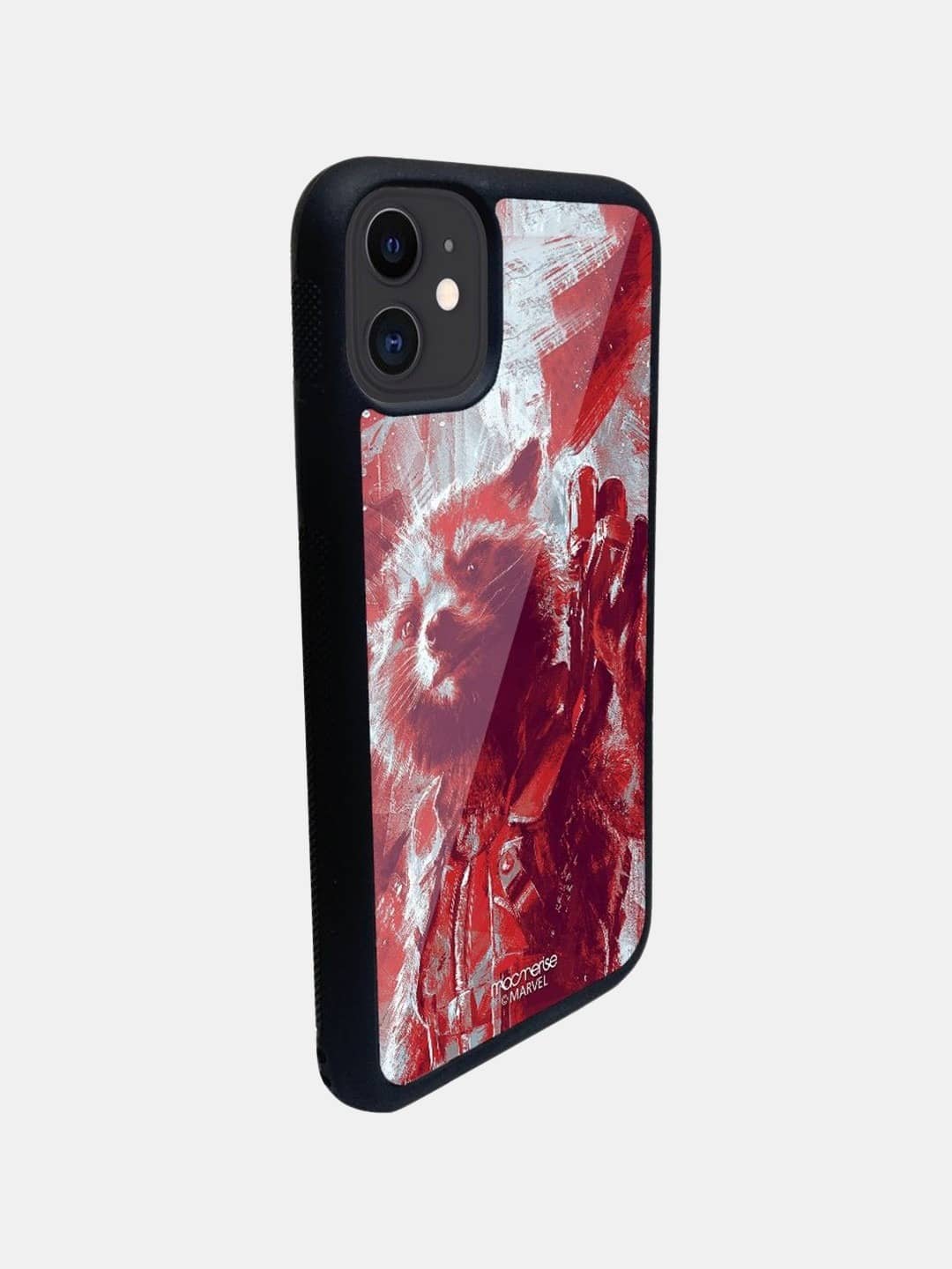 Charcoal Art Rocket - iPhone 11 Glass Cover