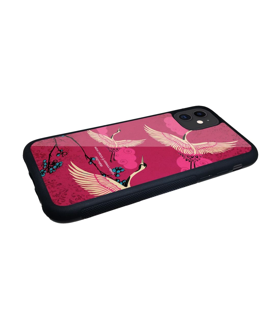 Flying flamingoes - iPhone 11 Glass Cover