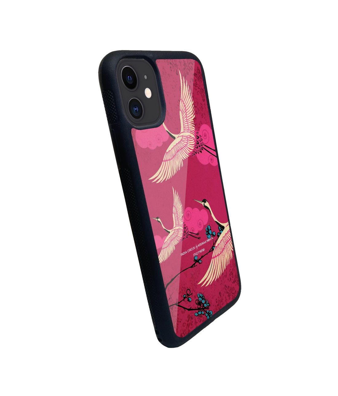Flying flamingoes - iPhone 11 Glass Cover
