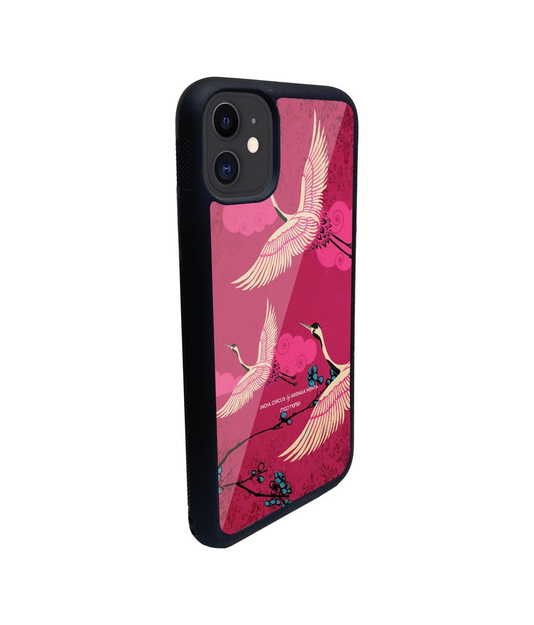 Flying flamingoes - iPhone 11 Glass Cover