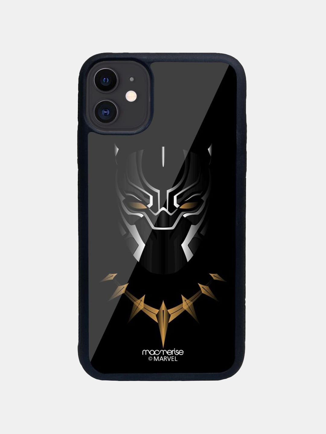 Minimalistic Black Panther - iPhone 11 Glass Cover