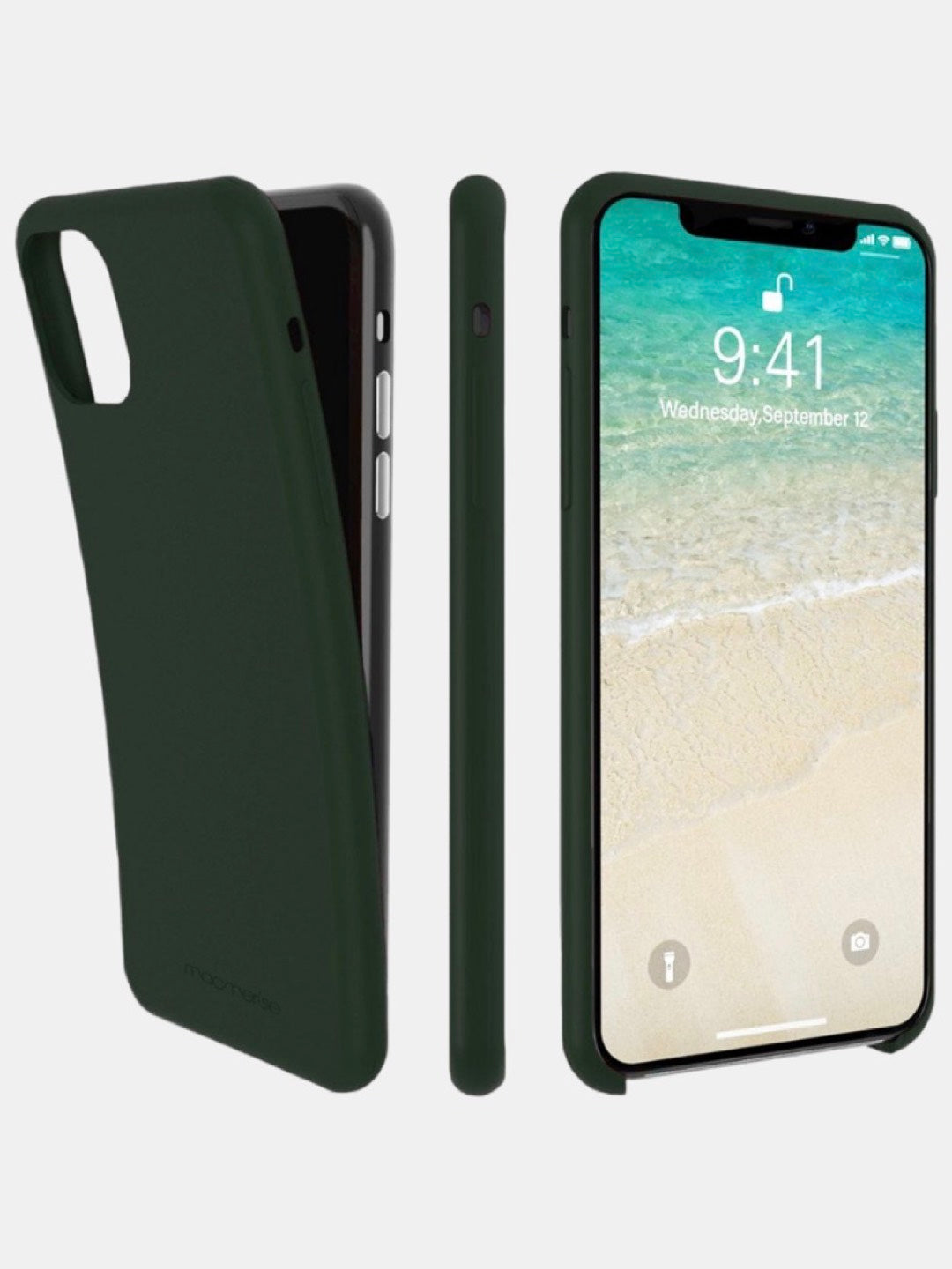 Basics - iPhone 11 Cover Silicone Olive Green