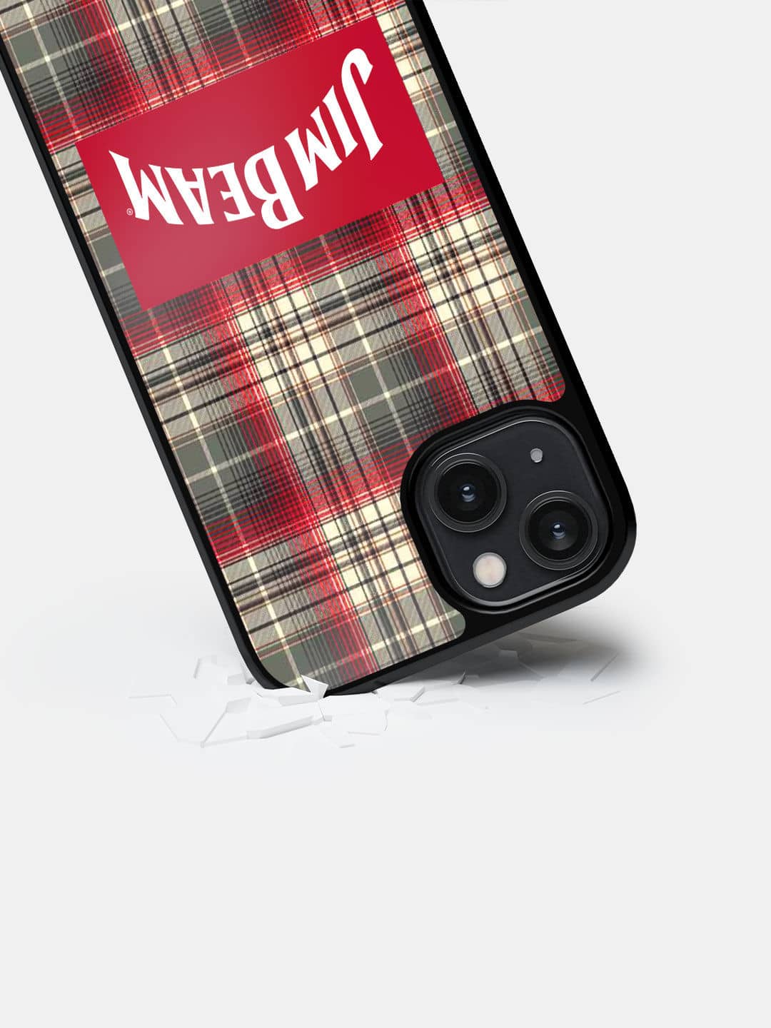 Jim Beam Plaid stripes - iPhone 14 Bumper Cover