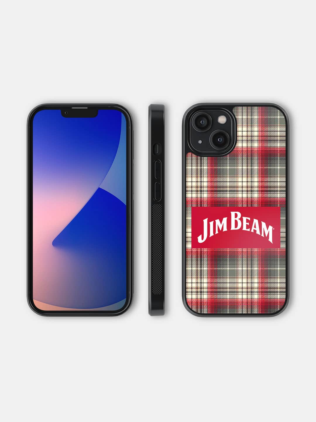 Jim Beam Plaid stripes - iPhone 14 Bumper Cover