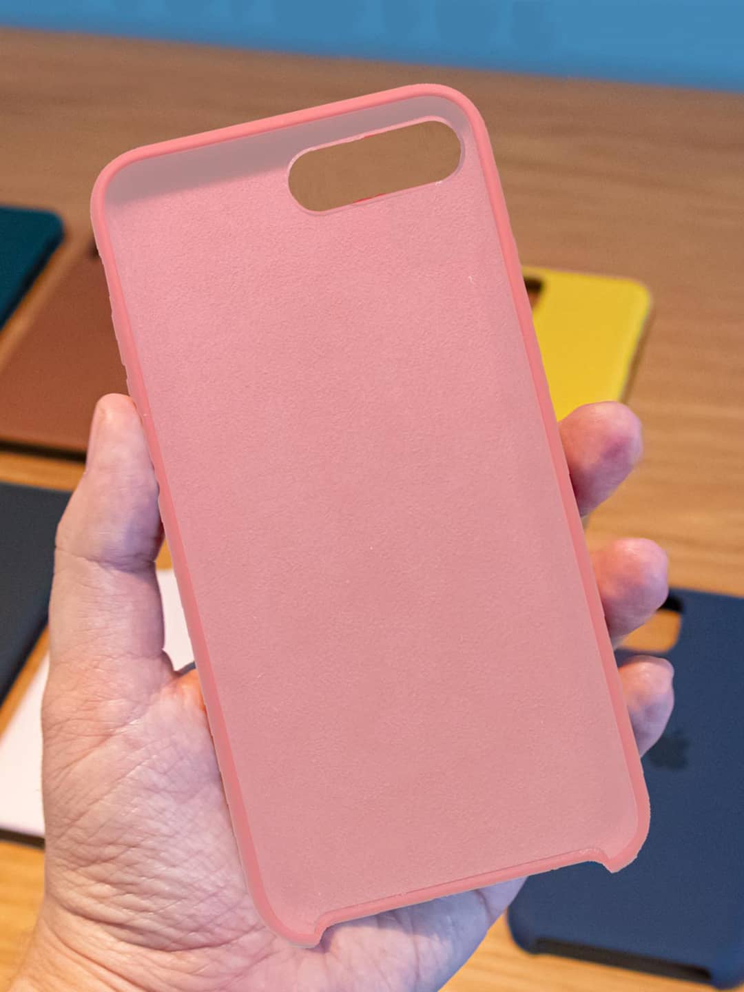 Basics - iPhone 7 Plus Cover Silicone Baby Pink