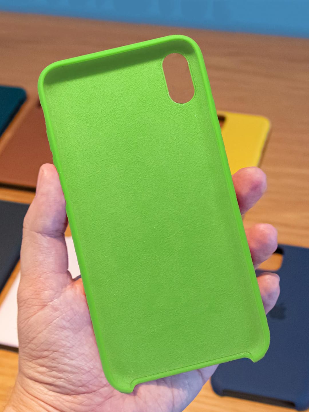 Basics - iPhone X Cover Silicone Leaf Green