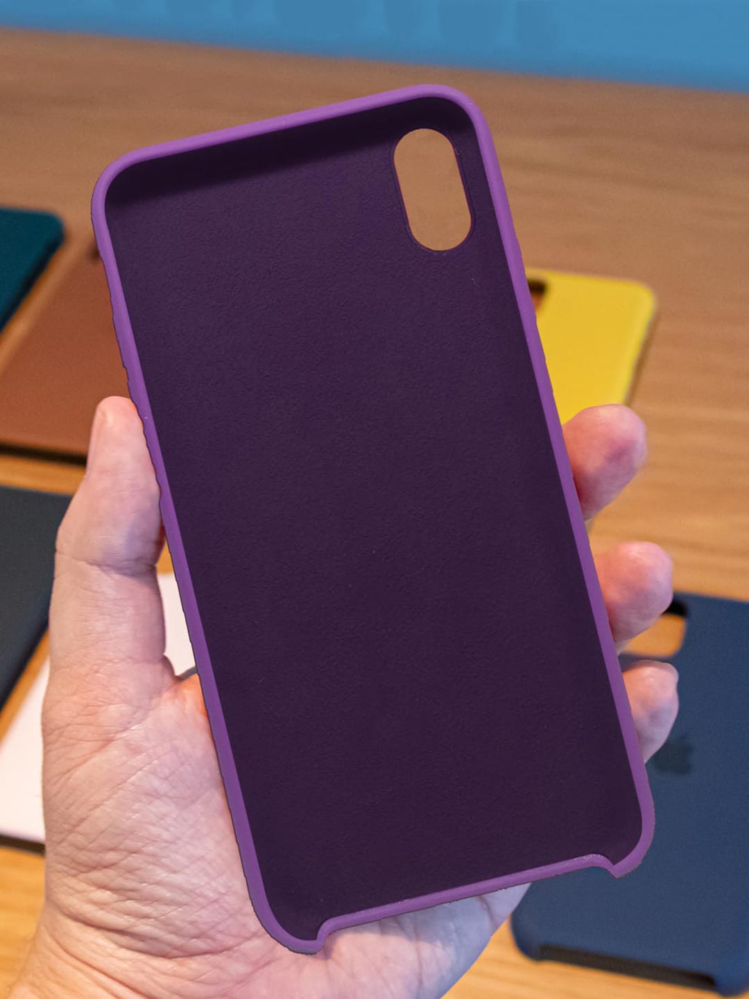 Basics - iPhone XS Max Cover Silicone Purple