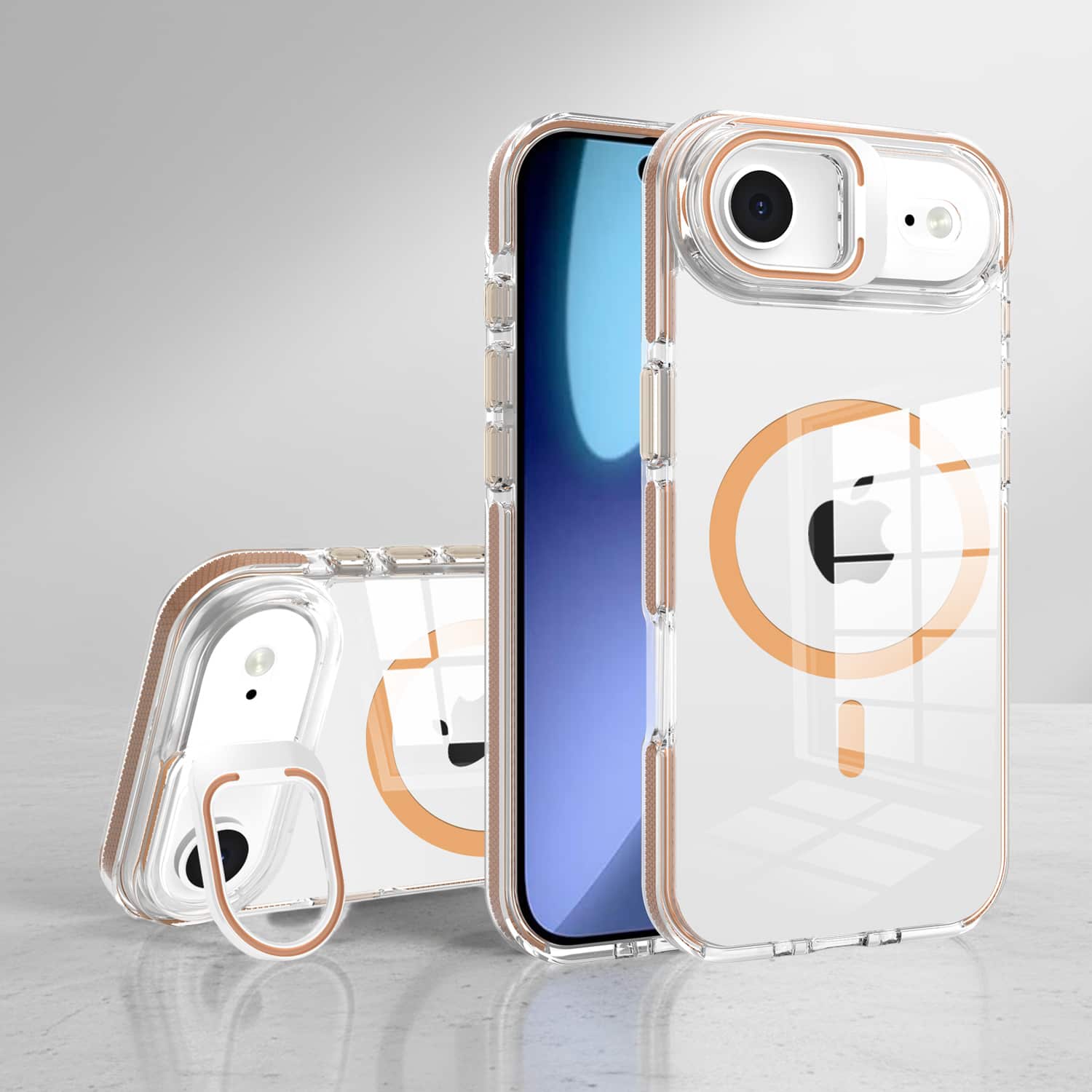 Basics - iPhone Air Cover - Clear Kickstand