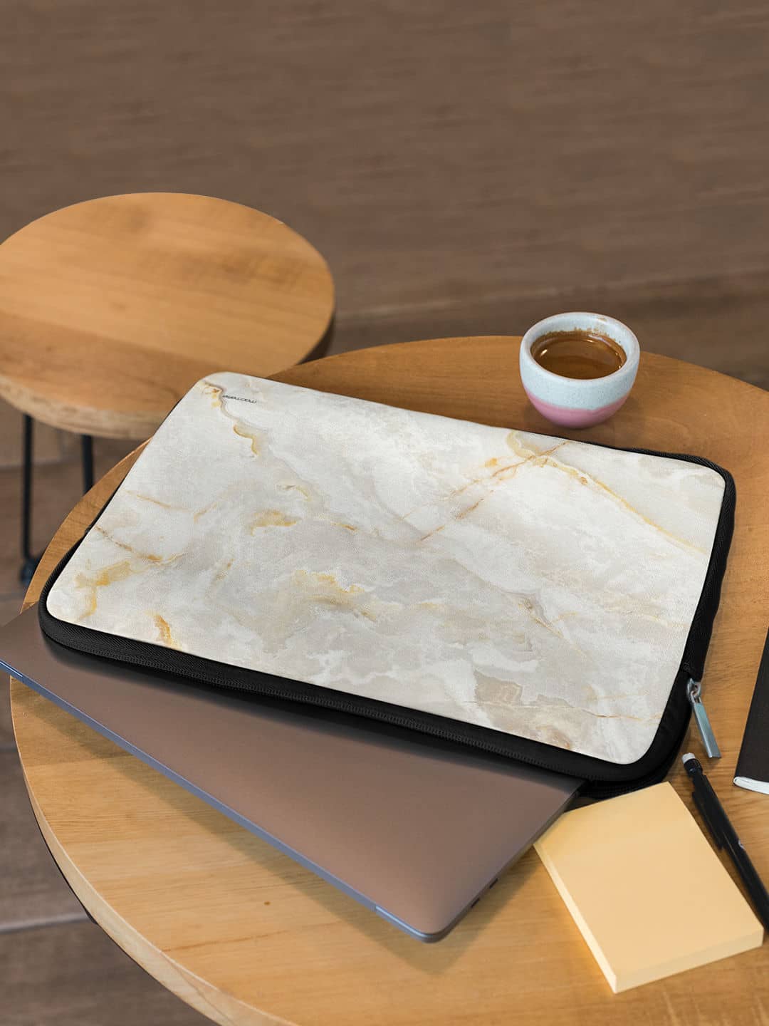 Marble Creama Marfil - Laptop Sleeve 15 inches