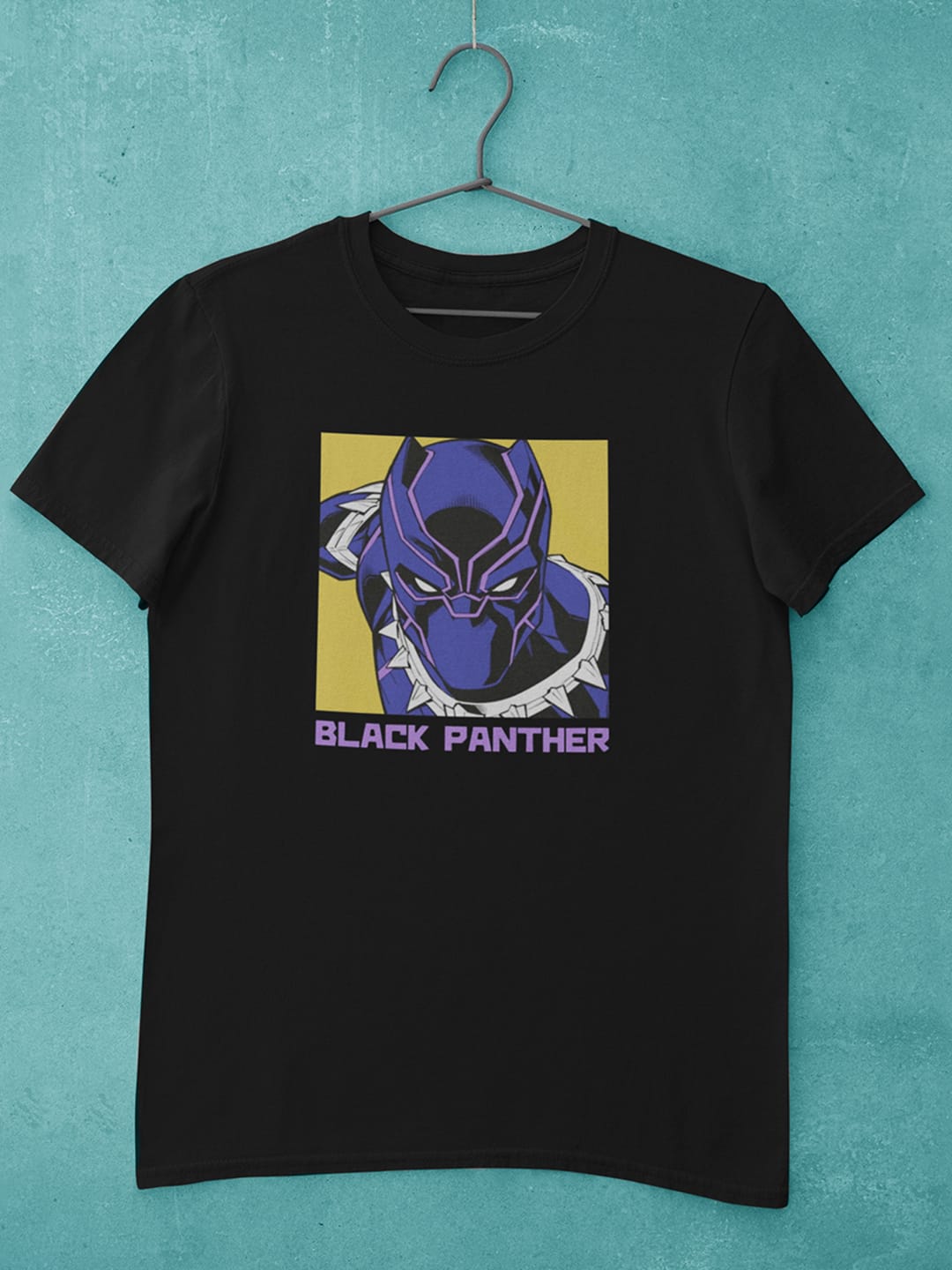 Comic Black Panther - Womens T-Shirt - Regular Fit - Black - XL