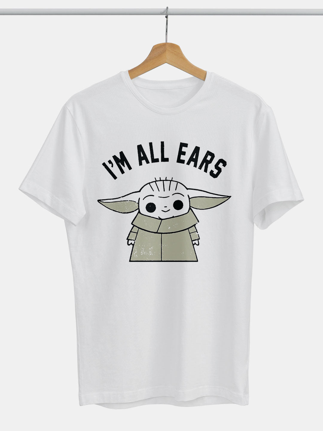 Grogus All Ears - Mens T-Shirt White Small