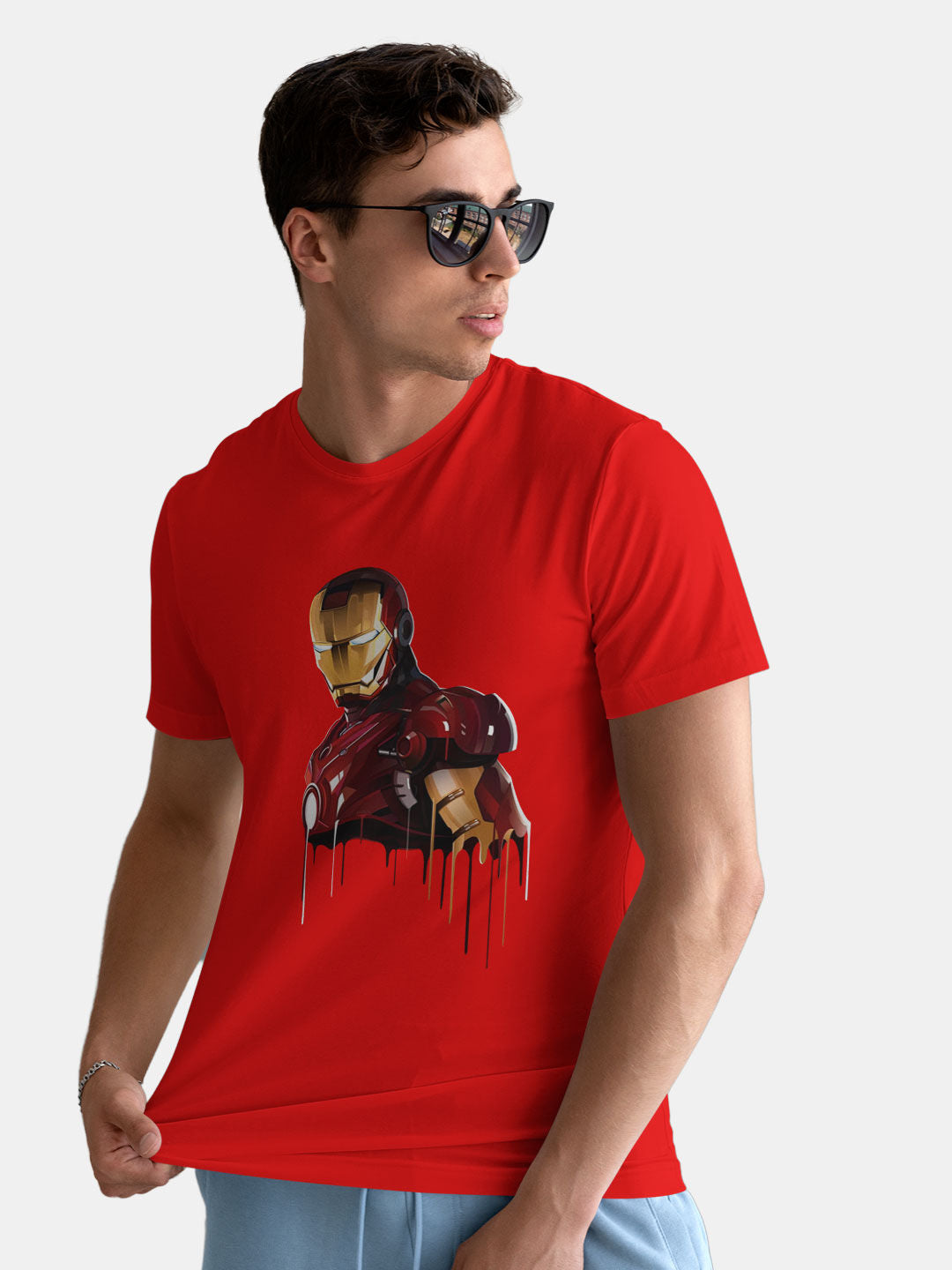 Iron Man Mark IV - Mens T-Shirt Red Medium