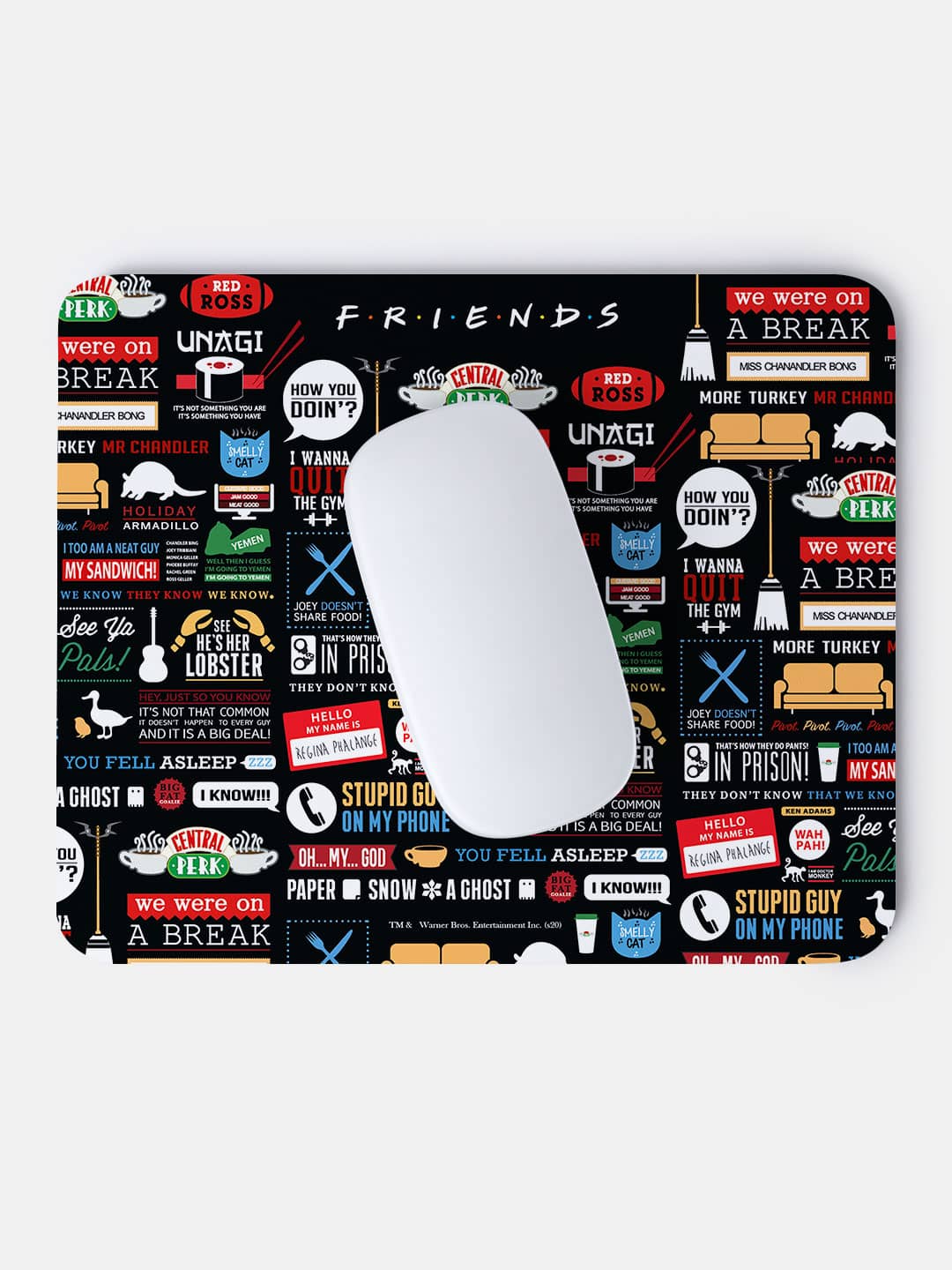 Friends Infographic - Mouse Pad