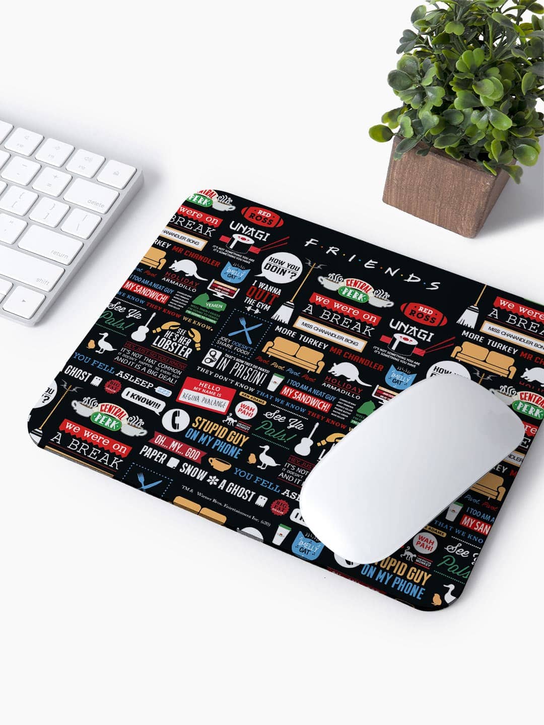 Friends Infographic - Mouse Pad