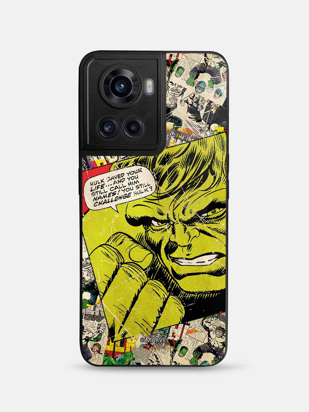 Comic Hulk - OnePlus 10R Glass Cover