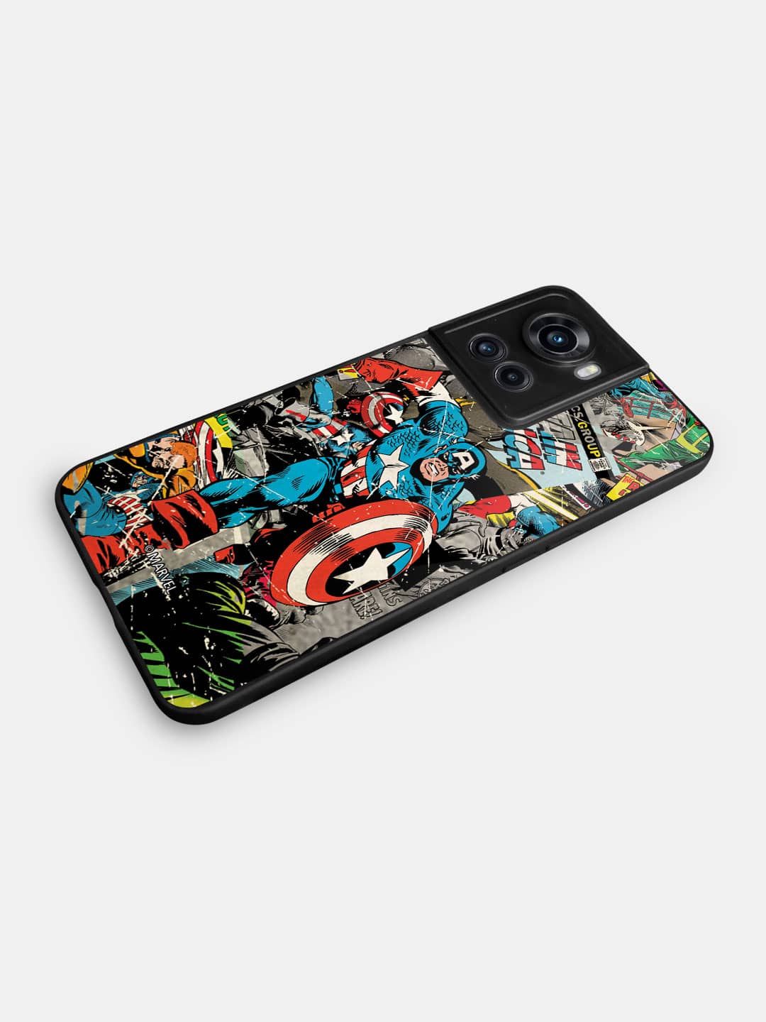 Comic Captain America - OnePlus 10R Glass Cover