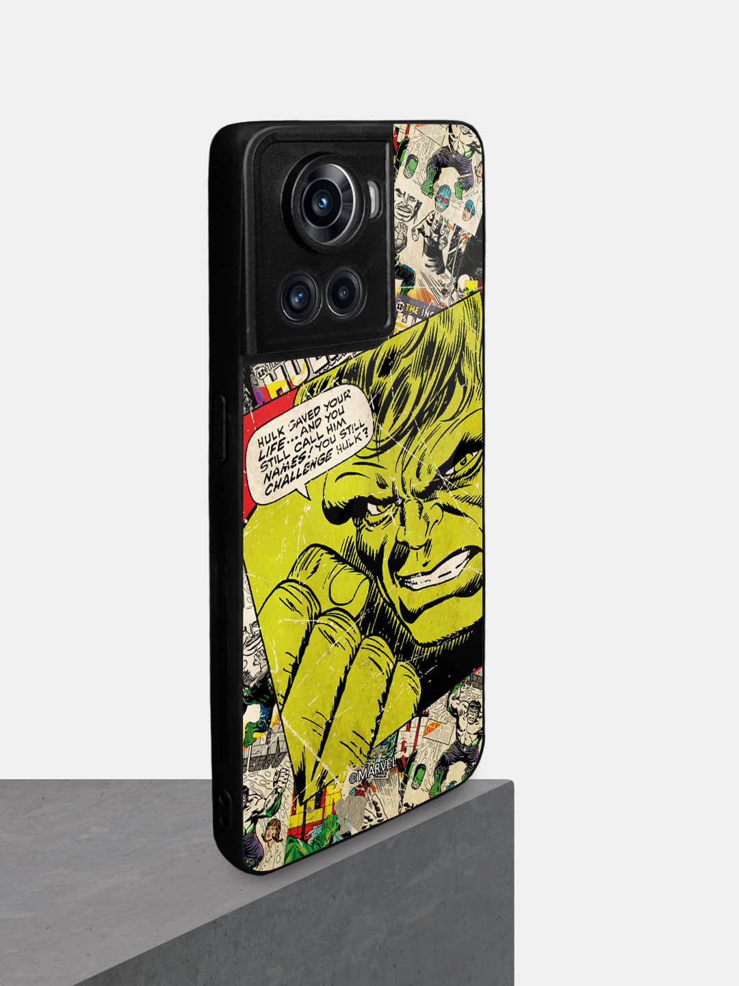 Comic Hulk - OnePlus 10R Glass Cover