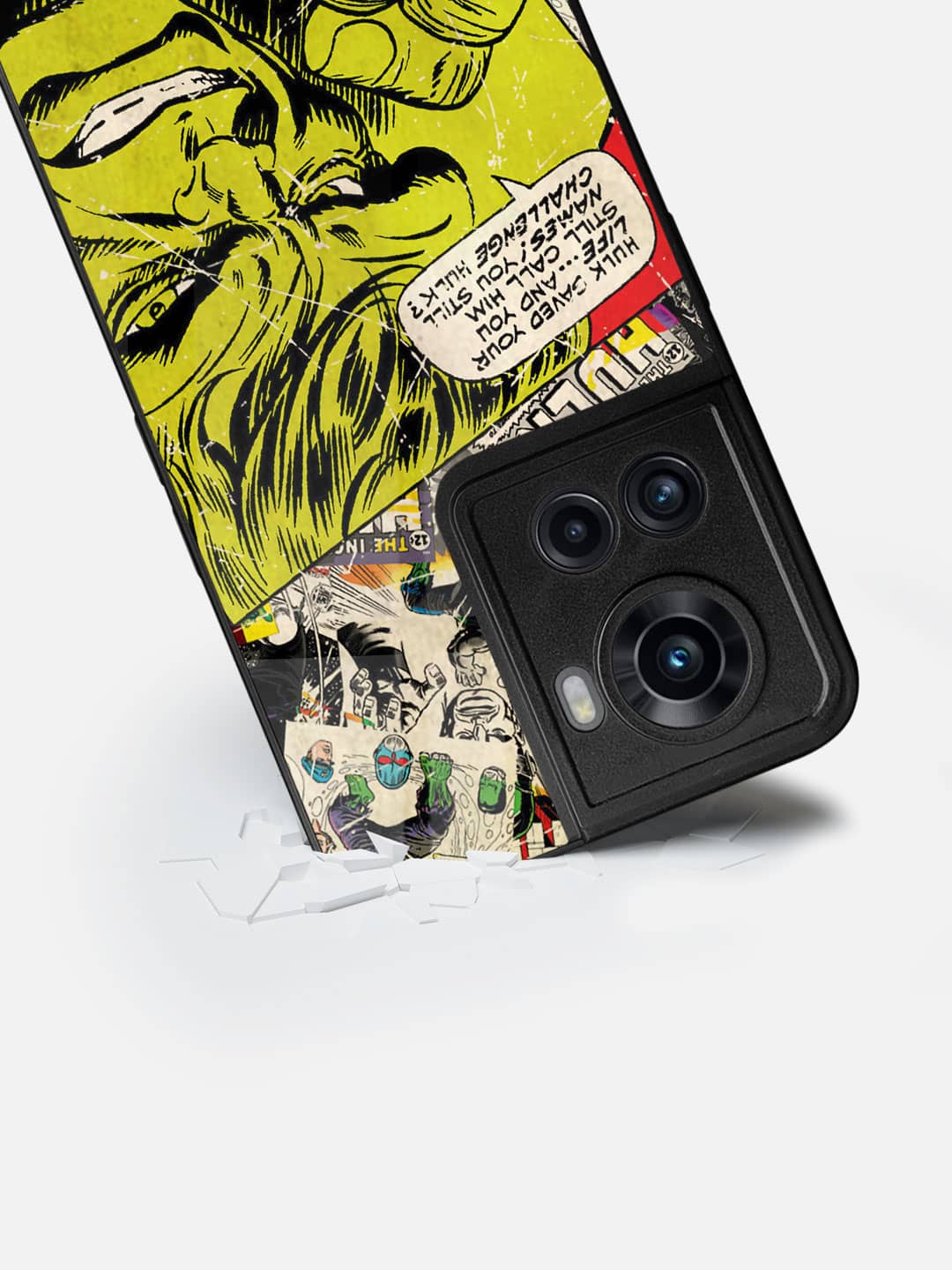 Comic Hulk - OnePlus 10R Glass Cover