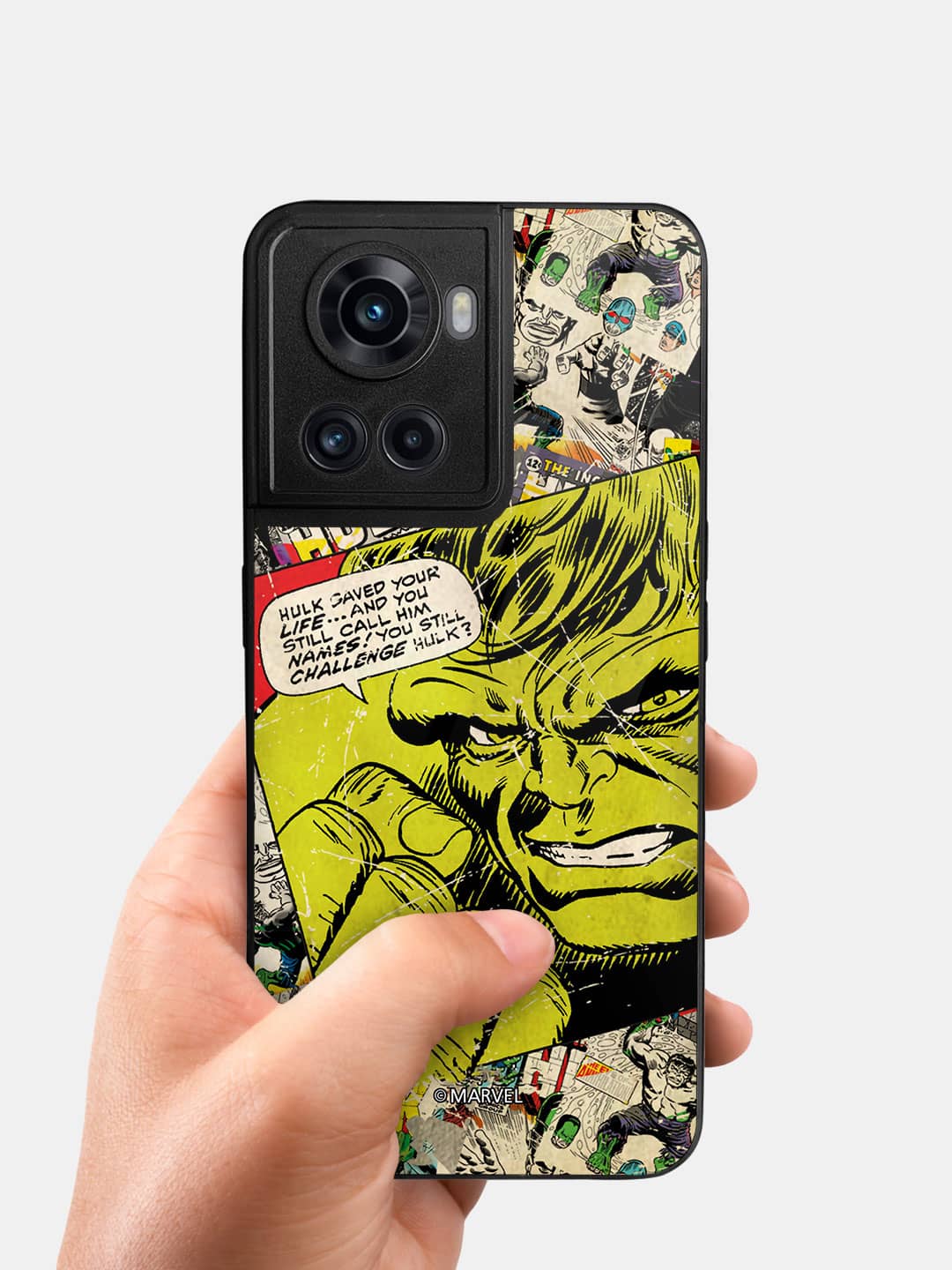 Comic Hulk - OnePlus 10R Glass Cover