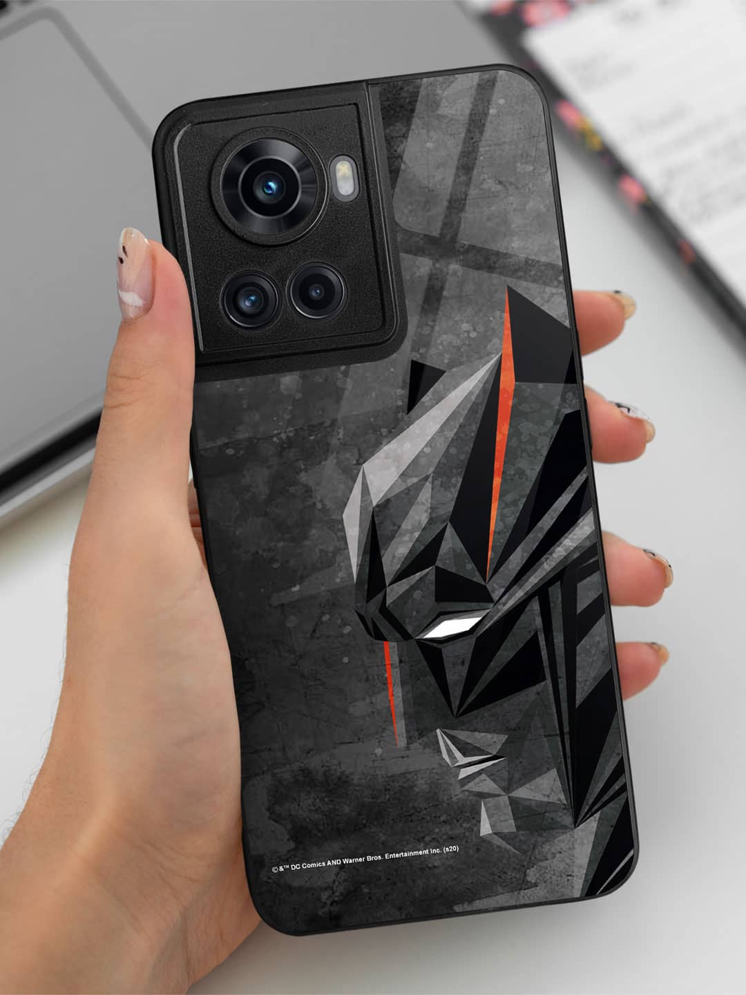 Batman Geometric - OnePlus 10R Glass Cover