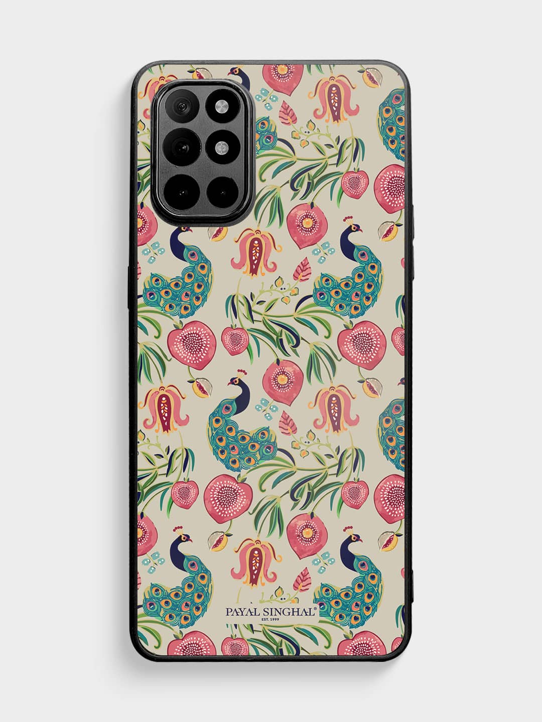 Payal Singhal Anaar and Mor Beige - OnePlus 8T Bumper Cover
