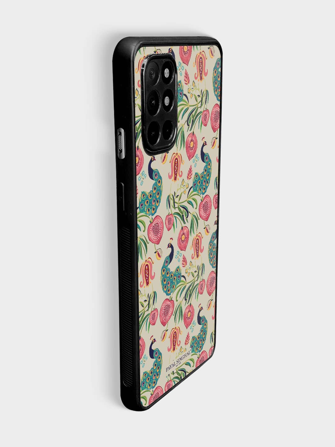 Payal Singhal Anaar and Mor Beige - OnePlus 8T Bumper Cover