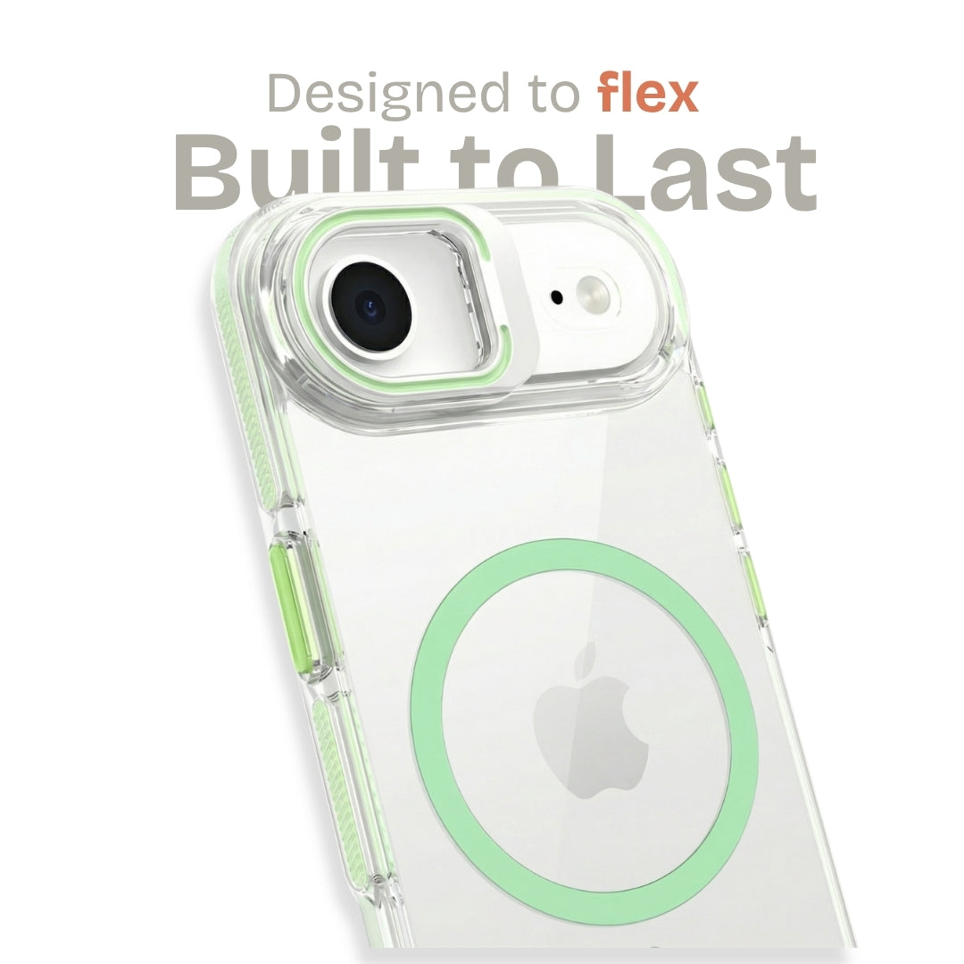 Clear Kickstand iPhone Case for iPhone Air Orange | Macmerise