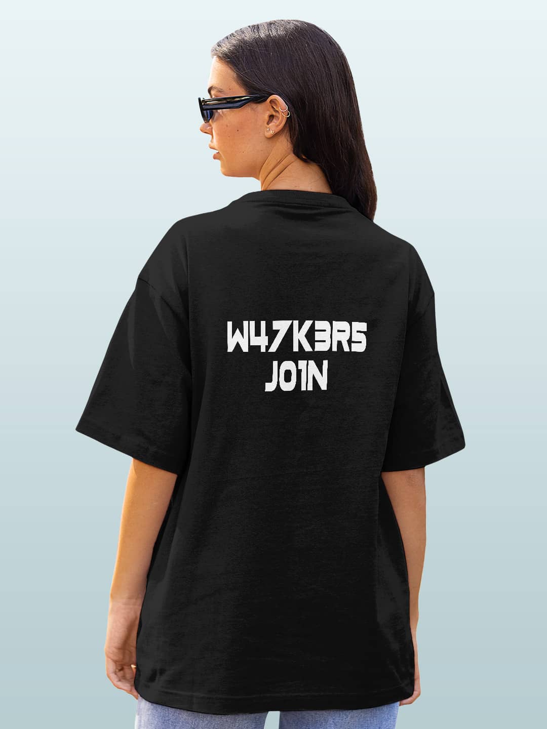 Alan Walker Core Walkers Join - Womens T-Shirt - Oversized Fit - Black - XL