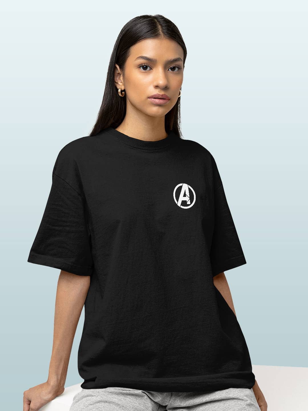 Classic Avengers - Womens T-Shirt - Oversized Fit - Black - XL