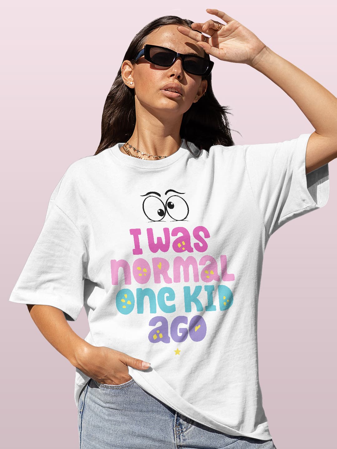 Normal One Kid ago - Womens Oversized T-Shirt White Small
