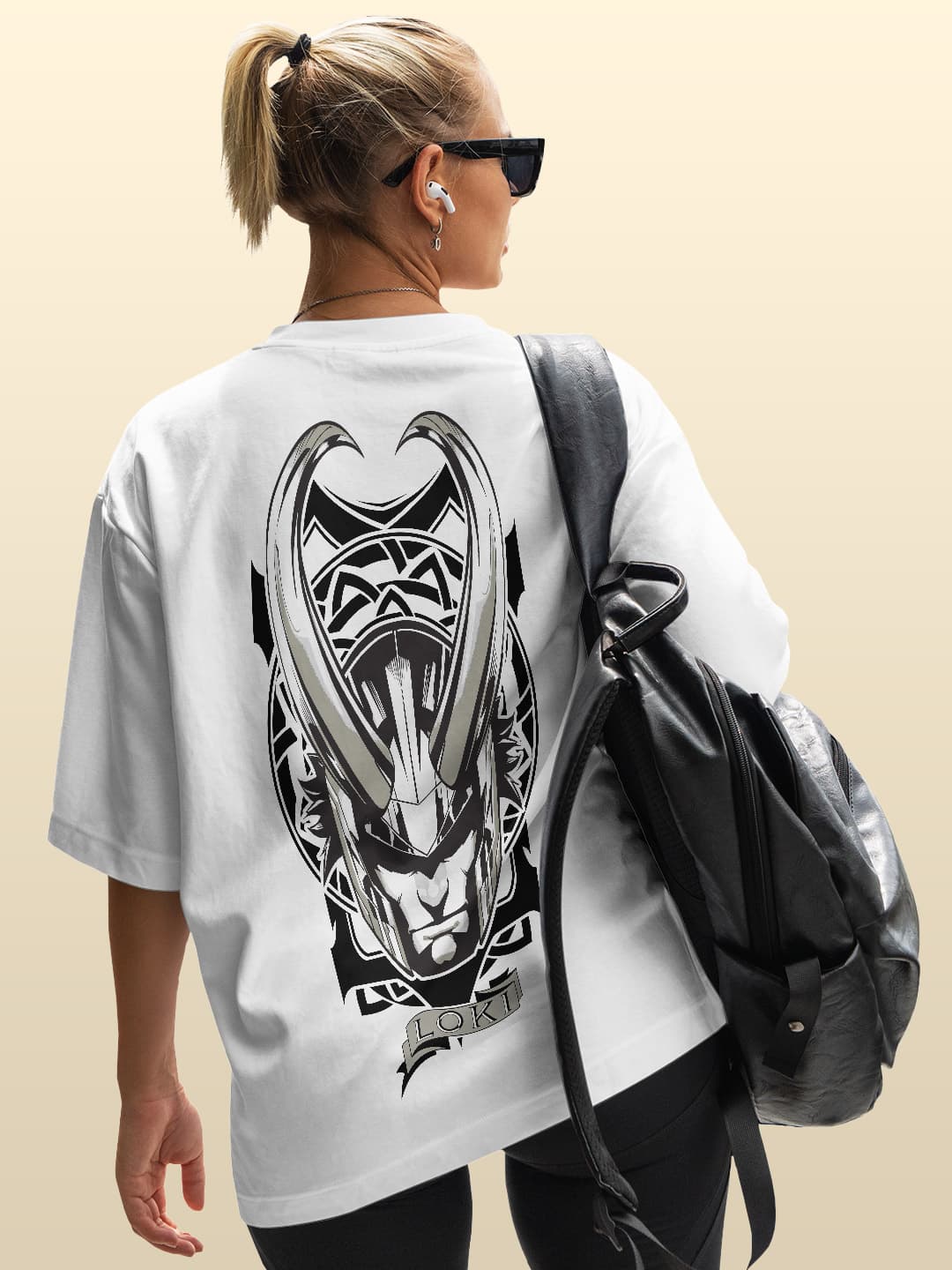 Mischievous Asgardian - Womens Oversized T-Shirt White Large